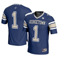 #1 Georgetown Hoyas GameDay Greats Football Jersey - Navy