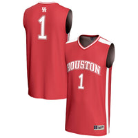 #1 Houston Cougars GameDay Greats Lightweight Basketball Fashion Jersey - Red
