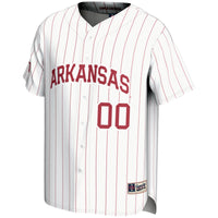 Arkansas Razorbacks GameDay Greats NIL Pick-A-Player Lightweight Baseball Jersey - White