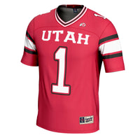 #1 Utah Utes GameDay Greats Football Jersey - Red