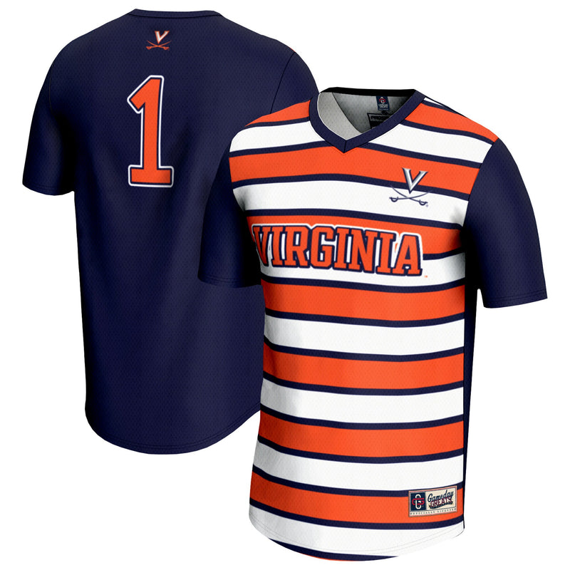 #1 Virginia Cavaliers GameDay Greats Lightweight Soccer Fashion Jersey - Navy