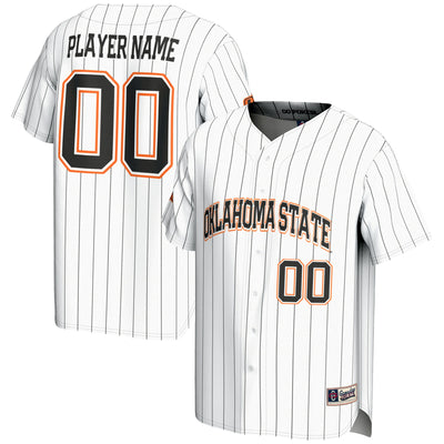 Oklahoma State Cowboys GameDay Greats NIL Pick-A-Player Lightweight Baseball Jersey - White
