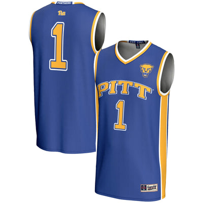 #1 Pitt Panthers GameDay Greats Lightweight Basketball Jersey - Royal