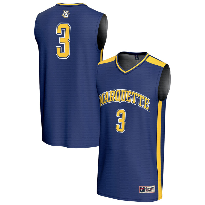 #3 Marquette Golden Eagles GameDay Greats Lightweight Basketball Fashion Jersey - Blue