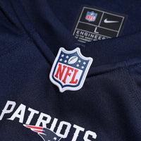 New England Patriots Number 1 Dad Nike Navy Game Jersey