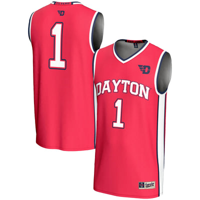 #1 Dayton Flyers GameDay Greats Lightweight Basketball Jersey - Red