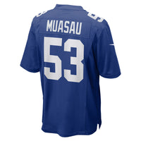 New York Giants Darius Muasau Nike Royal Team Game Jersey
