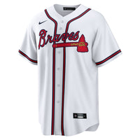 Atlanta Braves Ozzie Albies Nike White Home Replica Player Name Jersey