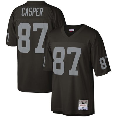 Las Vegas Raiders Dave Casper Mitchell & Ness Black Legacy Replica Jersey