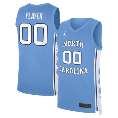 North Carolina Tar Heels Jordan Brand NIL Pick-A-Player Basketball Jersey - Carolina Blue