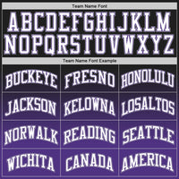 Custom Black White-Purple Authentic Fade Fashion Basketball Jersey
