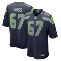 Seattle Seahawks Charles Cross Nike College Navy Game Jersey