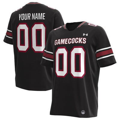 South Carolina Gamecocks Under Armour Custom Replica Football Jersey - Black