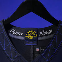 Los Angeles Rams Puka Nacua Nike Midnight Blue 2025 Rivalries Collection Stitched Limited Jersey