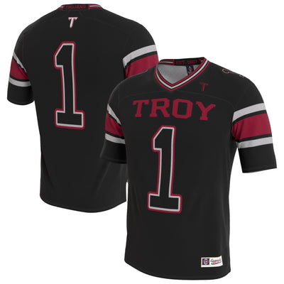 Troy University Trojans GameDay Greats Lightweight Collegiate Football Blackout Fashion Jersey