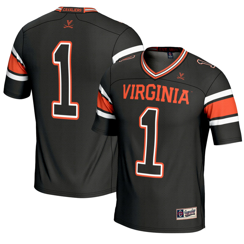 #1 Virginia Cavaliers GameDay Greats Endzone Football Jersey - Black
