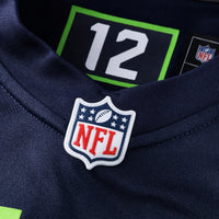 Seattle Seahawks Jalen Sundell Nike College Navy Game Jersey