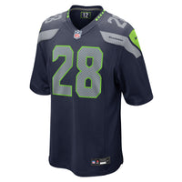 Seattle Seahawks Nehemiah Pritchett Nike College Navy Game Jersey