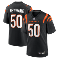 Cincinnati Bengals Shaka Heyward Nike Black Team Game Jersey